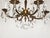 Antique 6 Arm 6 Light Svelte Shimmering Brass Cut Lead Glass Crystal Chandelier For Sale - Image 10 of 11