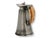 English Antique English Silverplate Ale Pitcher W/Stag Horn Handle For Sale - Image 3 of 7