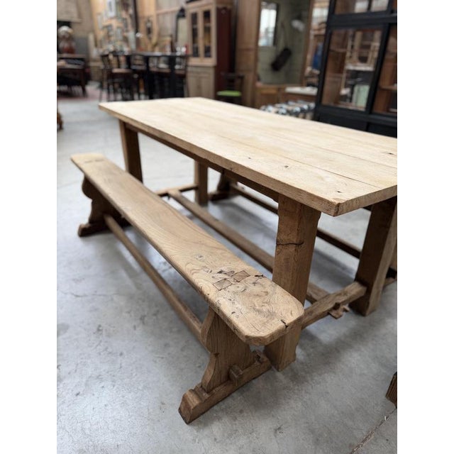 Wood 19th Century Benches, Set of 2 For Sale - Image 7 of 9