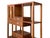 Sienna Asian Asian Inspired Asymmetrical Light Brown Shelving Display Cabinet Divider Inspired Asymmetrical Light Brown Shelving Display Cabinet Divider For Sale - Image 8 of 12
