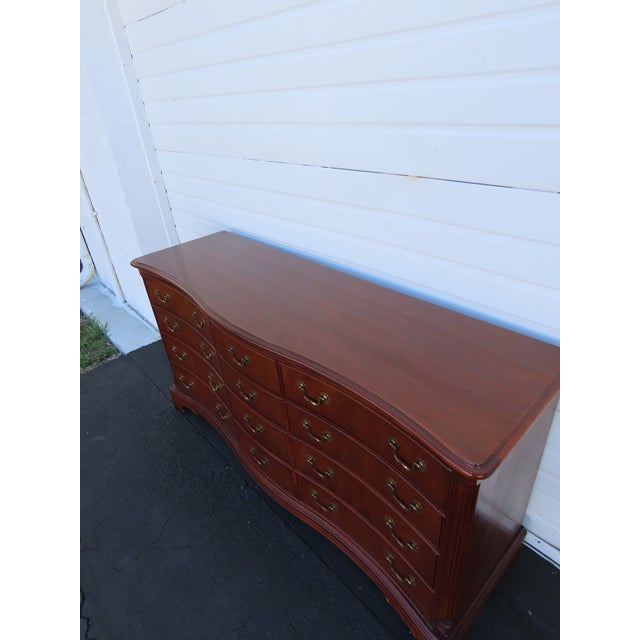 Lexington Mahogany Serpentine Long Dresser 6566 For Sale - Image 14 of 18