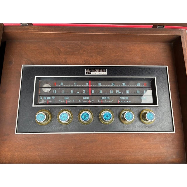 1960s Vintage Mid Century Turntable Console/Stereo Console by Packard Bell For Sale - Image 5 of 12