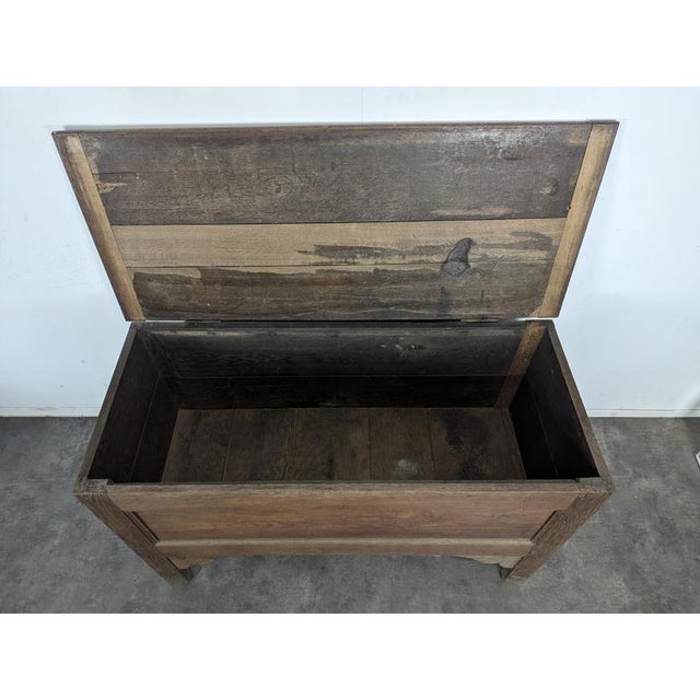 2000 - 2009 19th Century Oak Chest with High Feet For Sale - Image 5 of 9
