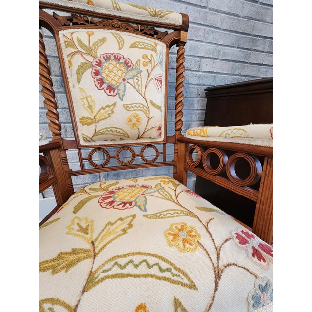 Wood 19th-Century George Hunzinger “Lollipop” Duplex Spring Platform Rocker For Sale - Image 7 of 13