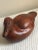 Vintage Hand-Carved Redwood Buffelhead Duck For Sale - Image 4 of 12