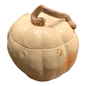 Patricia Garrett Studio Art Pottery Pumpkin Lidded Bowl Berkeley, California