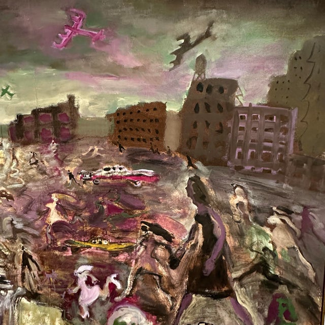 1963 Framed Oil on Canvas by George Rhoads For Sale In Cleveland - Image 6 of 12