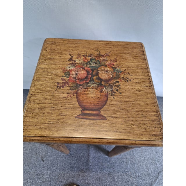 Contemporary A Pair of Painted Antique Single Drawer Side Tables For Sale - Image 3 of 10