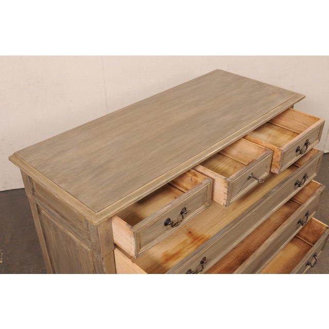 19th Century French Painted Wood Commode For Sale - Image 11 of 12