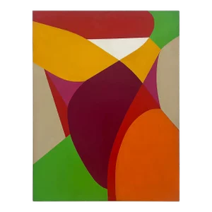 1960s Monumental Abstract Painting, by Mariette Bevington Listed Artist