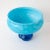 Glass Vintage Portuguese Blue Glass Bowl with Foot, 1960s For Sale - Image 7 of 11