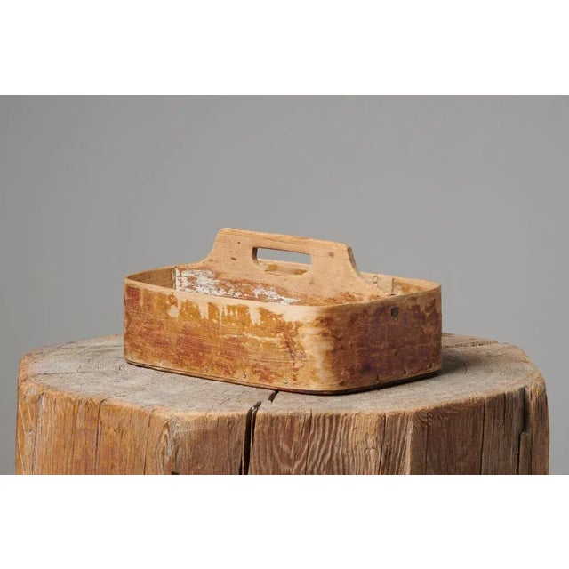 Northern Swedish Folk Art Cutlery Basket For Sale - Image 5 of 8