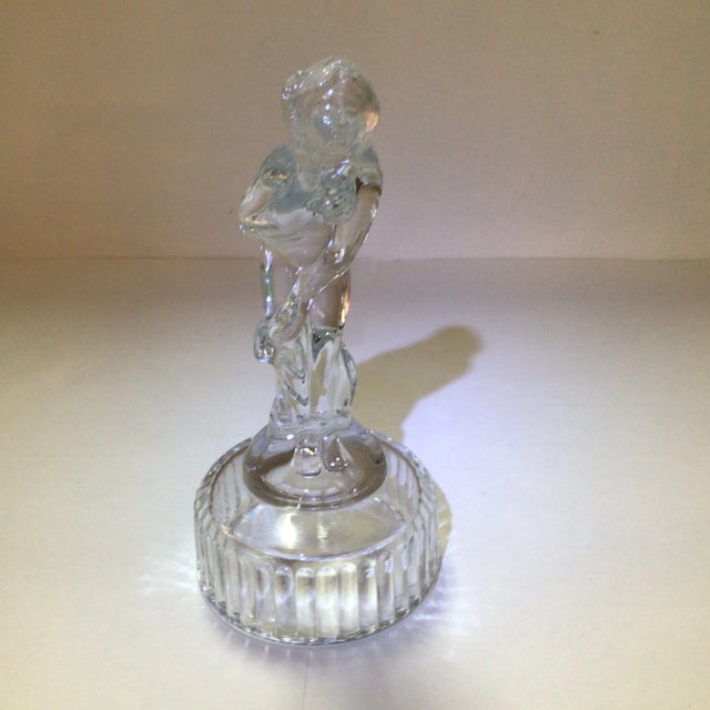 1930's Cambridge Glass Venus Flower Frog/Paperweight For Sale - Image 10 of 13