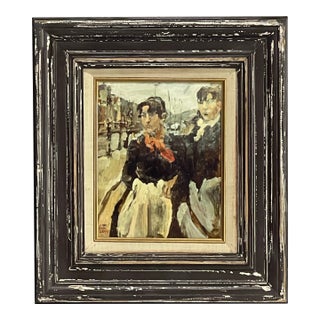 Two Maids in Amsterdam — After Isaac Israëls, C. 1894 — Hand-Textured Fine Art Print For Sale