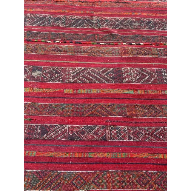 Antique Turkmen Kilim Rug For Sale - Image 6 of 18