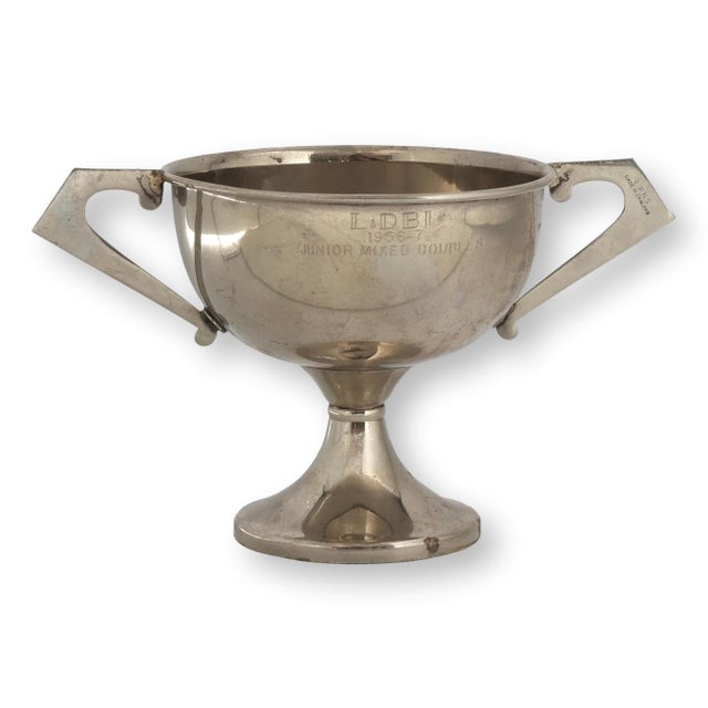 1950s 1956 Badminton League Trophy For Sale - Image 5 of 5