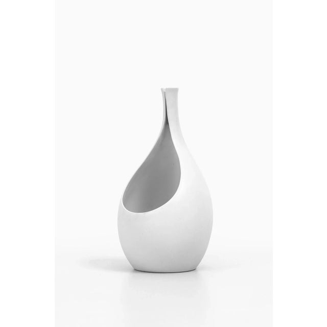 Swedish Model Pungo Ceramic Vase by Stig Lindberg for Gustavsberg, 1950s For Sale - Image 3 of 5