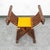 Baroque Mid Century Side Chair Stained Italian Arm Carved Lion Head Savonarola Baroque For Sale - Image 3 of 12