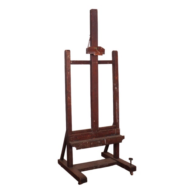 19th Century Scottish Oak Easel, 1890s For Sale