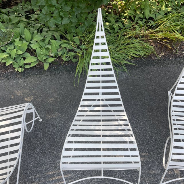 1980s Set of Three Chairs in the Style of “Spine” Chairs by André Dubreuil For Sale - Image 6 of 11