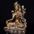 Traditional Late 19th Century Gilt Bronze Green Tara Statue, Tibetan Buddhist Figure, 1kg For Sale - Image 3 of 9