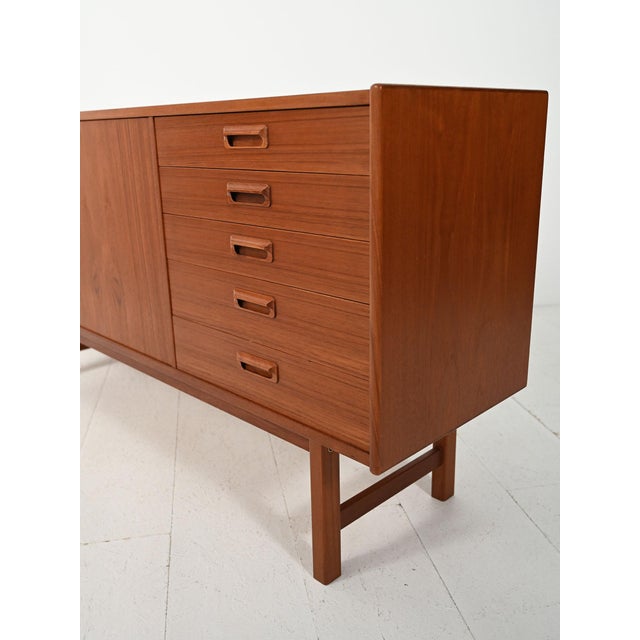 Scandinavian Sideboard with Cantilevered Handles, 1960s For Sale - Image 6 of 12