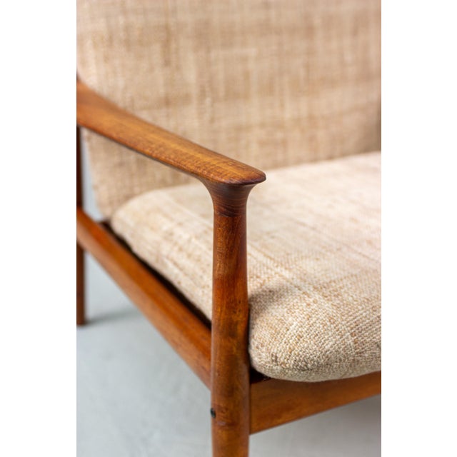 Vintage Danish Teak Easy Chair by Svend Aage Eriksen for Glostrup, 1960s For Sale - Image 9 of 18