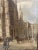 Early 1900s Antique Edvard Weie St. Stephen’s Gothic Cathedral Oil Painting Vienna Cityscape, Framed For Sale - Image 4 of 11