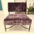 Textile Vintage Purple Velvet armchair in Black Rod Frame and Brass Finials from Poltrona, 1950s For Sale - Image 7 of 7