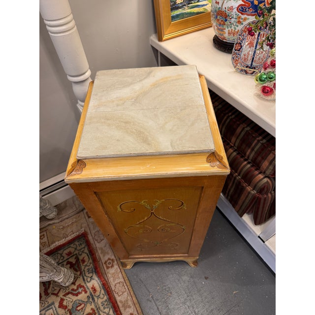 Brown Vintage Decorated Parlor Cabinet For Sale - Image 8 of 8