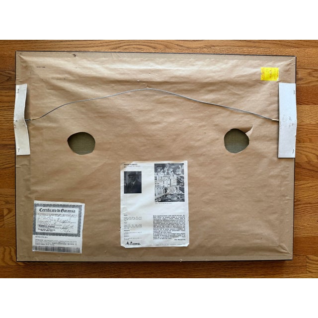 Mid 20th Century Oil Painting by Alberto Pirpan of the Italian Countryside For Sale - Image 11 of 11