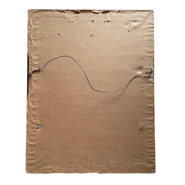 Japanese VTG Kitagawa Utamaro Three Beauties of the Present Day Woodblock Print. Framed For Sale - Image 3 of 3