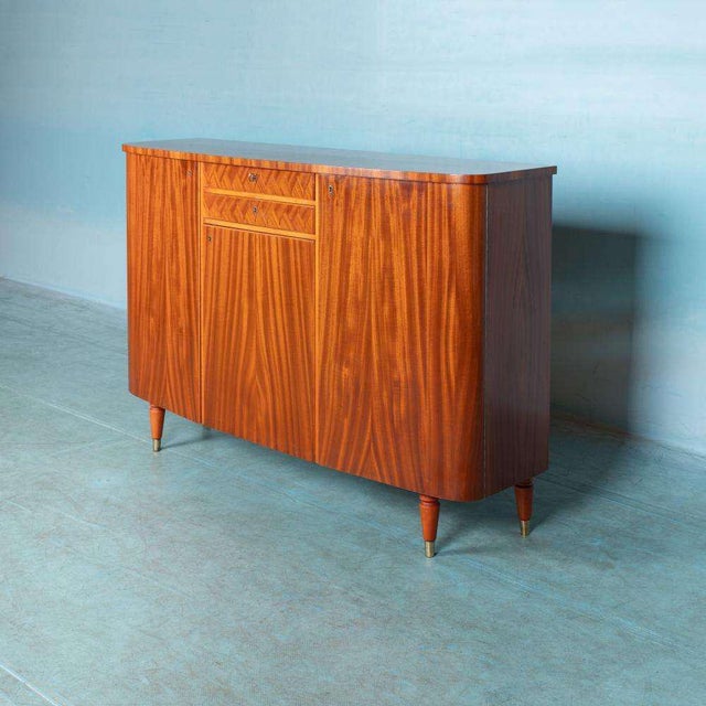 Vintage Swedish Sideboard in Veneer For Sale - Image 3 of 18