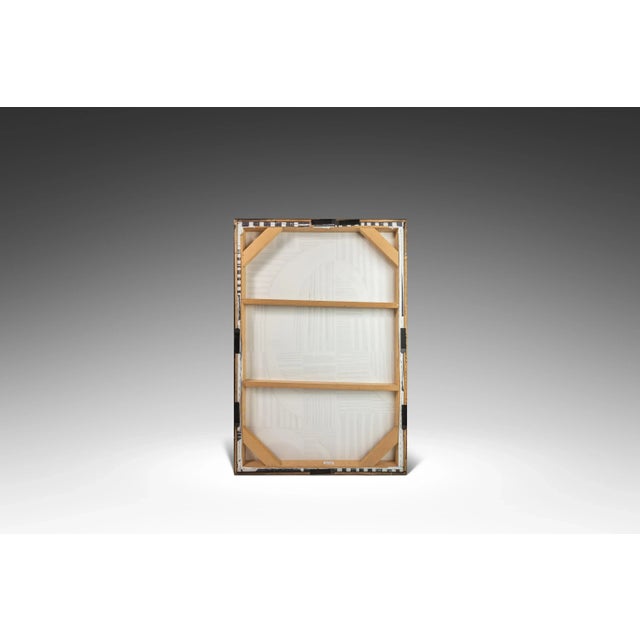 Abstract Set of Two (2) Abstract Linocut "A" Digital Print Wall Art Paintings For Sale - Image 3 of 12