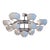 Centauri Due Chandelier in Silver Finish For Sale