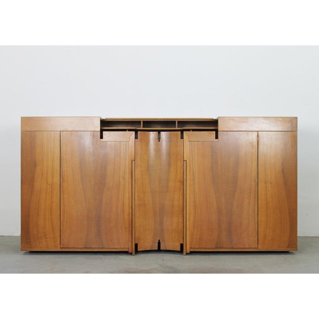 Walnut Scaligera Series Sideboard by Franco Poli for Bernini 1980s For Sale - Image 11 of 11