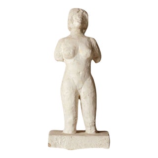 Early 20th Century French Plaster Figure Statue For Sale