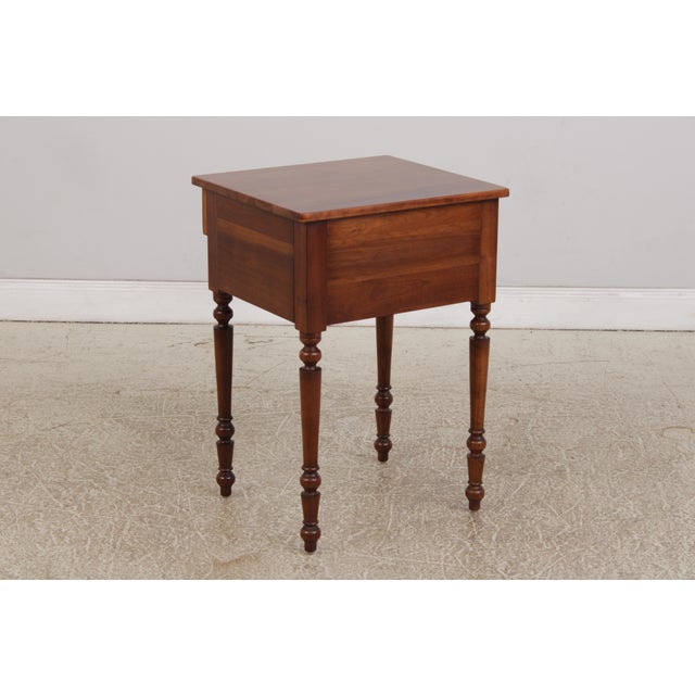 Stickley Cherry 2 Drawer Nightstand End Table For Sale - Image 12 of 14
