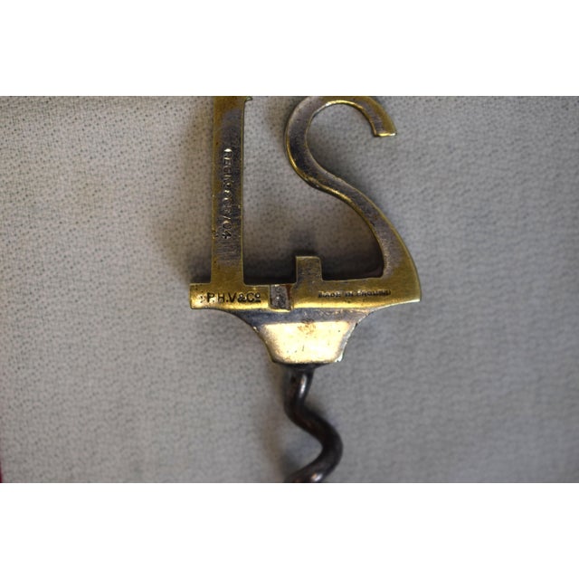 Mid 20th Century The "21" Club Silver Plate Corkscrew Made in England For Sale - Image 4 of 5