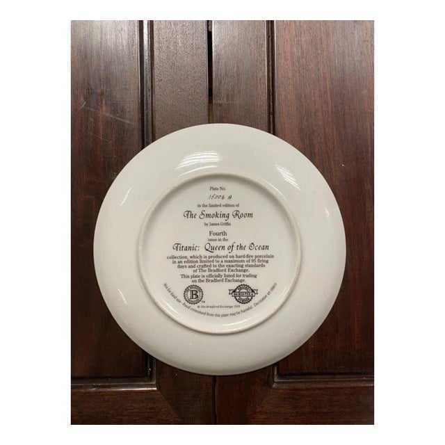 Ceramic Vintage Collectable Titanic Plates from Bradford Exchange, Set of 4 For Sale - Image 7 of 11