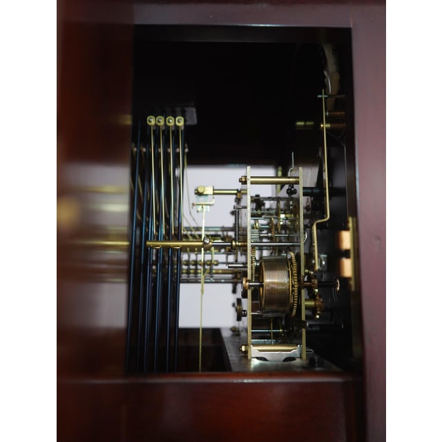 Howard Miller Inlaid Mahogany Grandfather Clock For Sale - Image 15 of 18