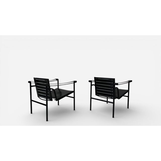 1990s Lc1 Chairs by Le Corbusier, Pierre Jeanneret, and Charlotte Perriand for Cassina For Sale - Image 10 of 12