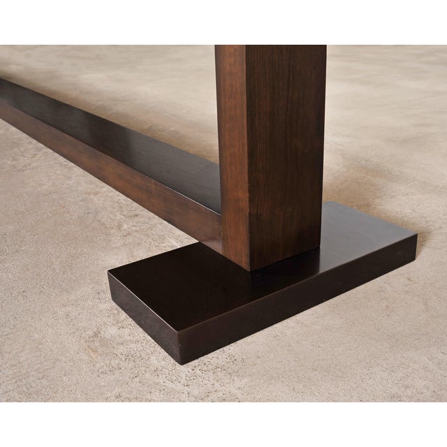 Monumental Ferrell+Mittman Modern Trestle Dining Table 13 Ft For Sale - Image 17 of 18
