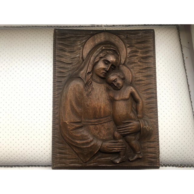 Flat Wood Carving, 1940s For Sale - Image 10 of 14