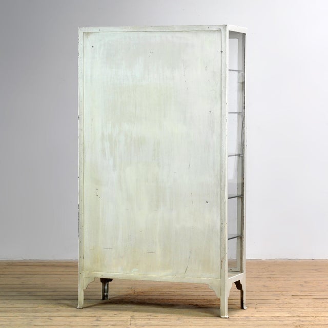 Vintage Iron Medical Cabinet, 1930s For Sale - Image 11 of 12