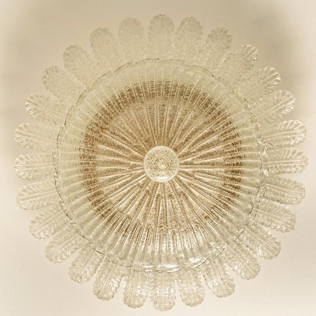 Murano Glass Ceiling Light in the style of Barovier, 1970s For Sale - Image 10 of 15