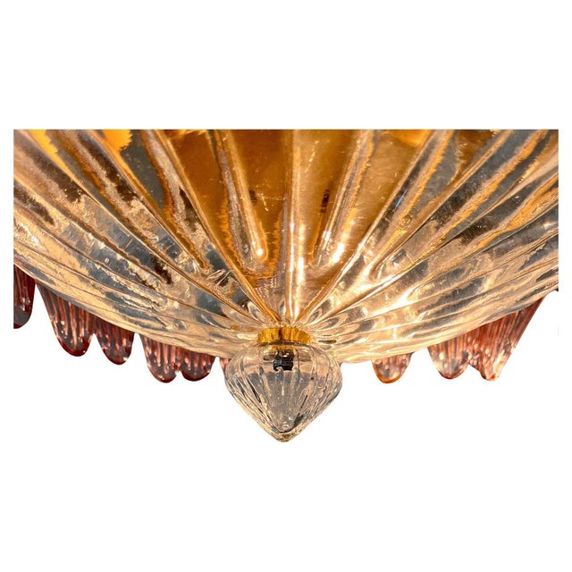 Mid-20th Century Pink Murano Chandelier, 1970s, Set of 2 For Sale - Image 14 of 18