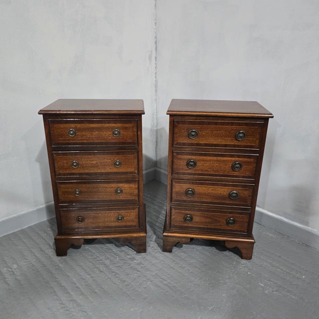 Regency Mahogany Chests of Drawers, 1930, Set of 2 For Sale - Image 9 of 9