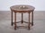 Brutalist Danish Circular Stained Oak Coffee Table with Brass Bowl, 1960s For Sale - Image 3 of 10