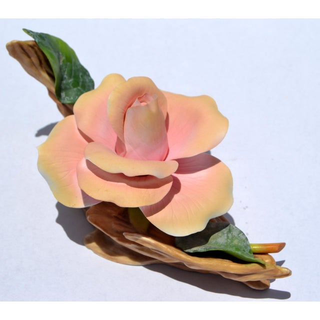 1950 American Express Rose Sculpture Edward Marshall Boehm Fine Bone China Handmade For Sale In Miami - Image 6 of 14